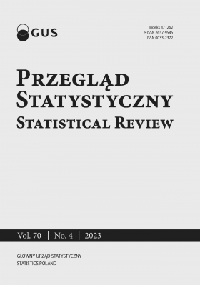 Cover of &quot;Przegląd Statystyczny. Statistical Review, nr 4/2023&quot; publication